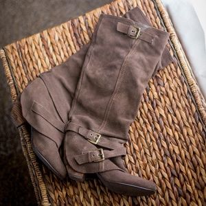 Naughty Monkey Leather Heeled Boots